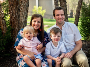 Caleb Harlan and family
